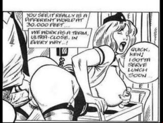 busty big naturals tits stewardess takes on huge cock threesome comic tmb