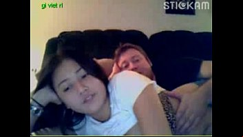 chubby asian teen gives a webcam show with her